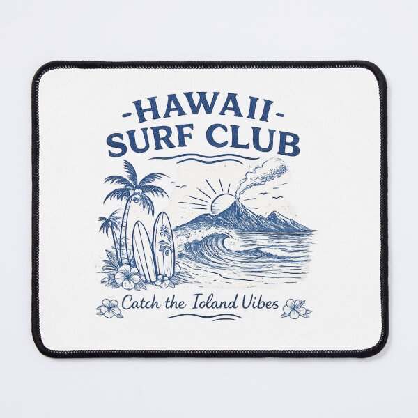 Item preview, Hawaii Surf Club – Vintage Island Sketch | Tropical Surf Design designed and sold by oatsupspace.