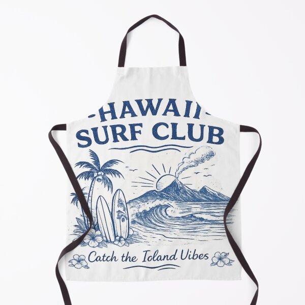 Item preview, Hawaii Surf Club – Vintage Island Sketch | Tropical Surf Design designed and sold by oatsupspace.