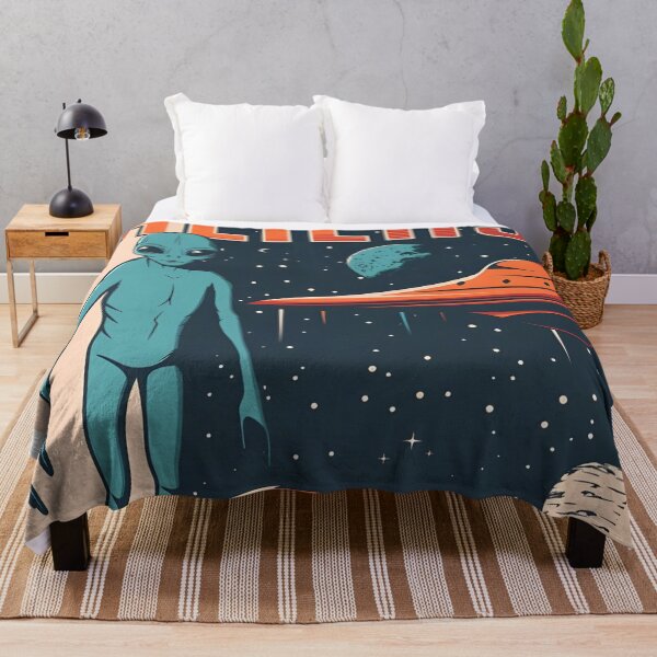 Item preview, space aliens ufo space poster designed and sold by HalvorLoraine.