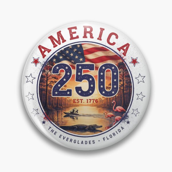 Item preview, America 250 Everglades Florida T-Shirt | Alligator Airboat Patriotic 1776-2026 Tee v3 designed and sold by DarylWelsh2024.