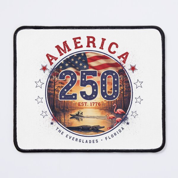 Item preview, America 250 Everglades Florida T-Shirt | Alligator Airboat Patriotic 1776-2026 Tee v3 designed and sold by DarylWelsh2024.