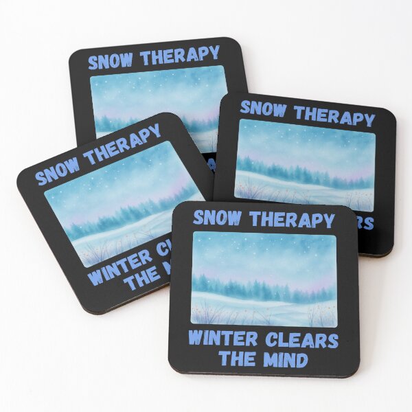 Item preview, Snow Therapy - Winter Clears The Mind designed and sold by WildArtStudioPL.