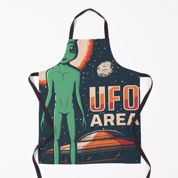 Item preview, UFO Area Extraterrestrial Life Alien Vintage Space Poster designed and sold by HalvorLoraine.