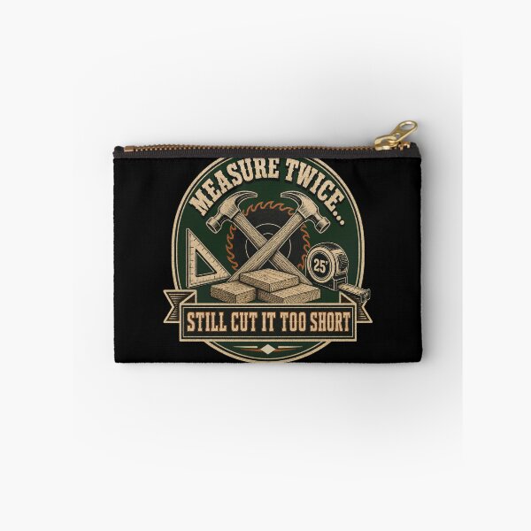 Item preview, Measure Twice... Still Cut It Too Short Carpenter  designed and sold by freshwear design.