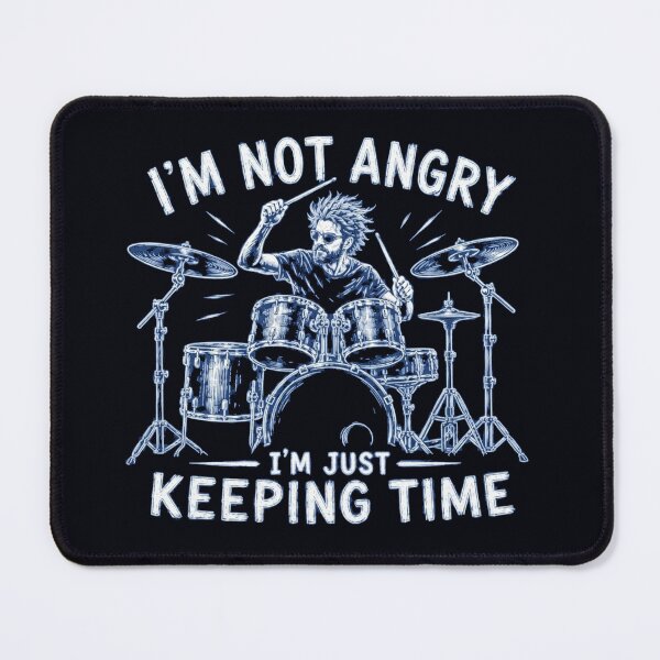 Item preview, I'm Not Angry I'm Just Keeping Time Funny Drummer Retro Art designed and sold by Evelashop.