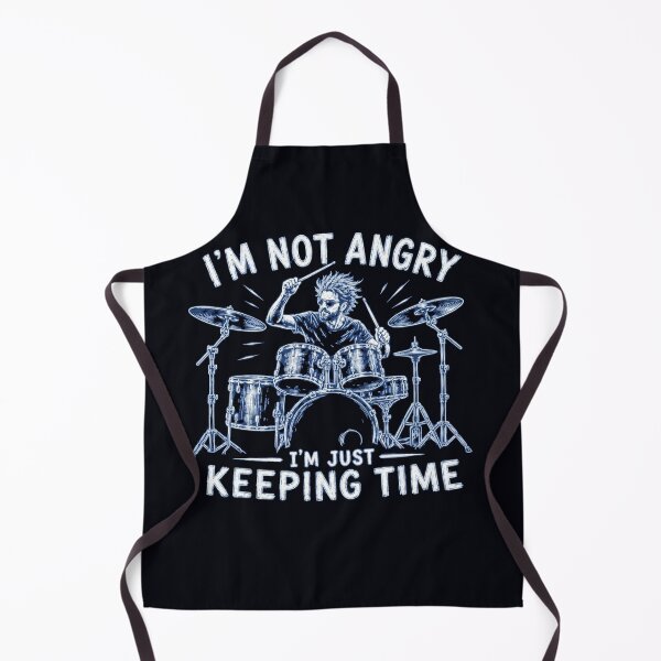 Item preview, I'm Not Angry I'm Just Keeping Time Funny Drummer Retro Art designed and sold by Evelashop.