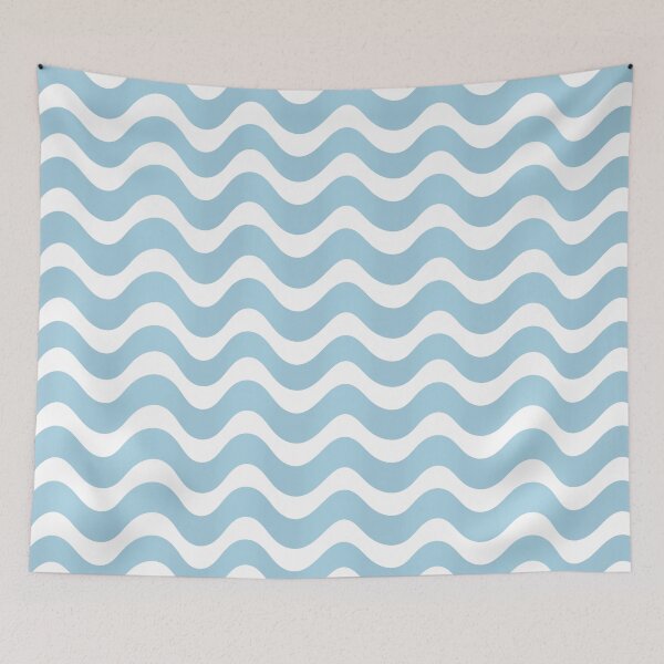Item preview, Blue wave pattern  designed and sold by Pattern Petals.