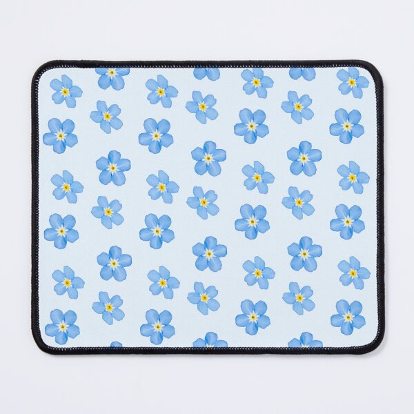 Item preview, Delicate Baby Blue Forget Me Not Pattern Light Blue Background designed and sold by ImagesByAmelia.