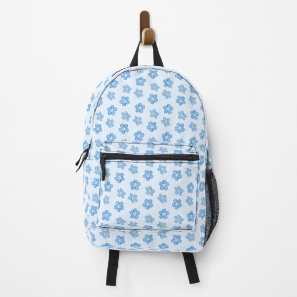 Item preview, Delicate Baby Blue Forget Me Not Pattern Light Blue Background designed and sold by ImagesByAmelia.