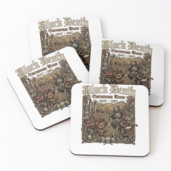Item preview, Black Death European Tour Medieval Skeleton Graphic designed and sold by ZENVIRART.