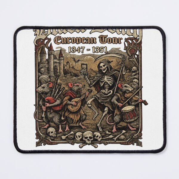 Item preview, Black Death European Tour Medieval Skeleton Graphic designed and sold by ZENVIRART.