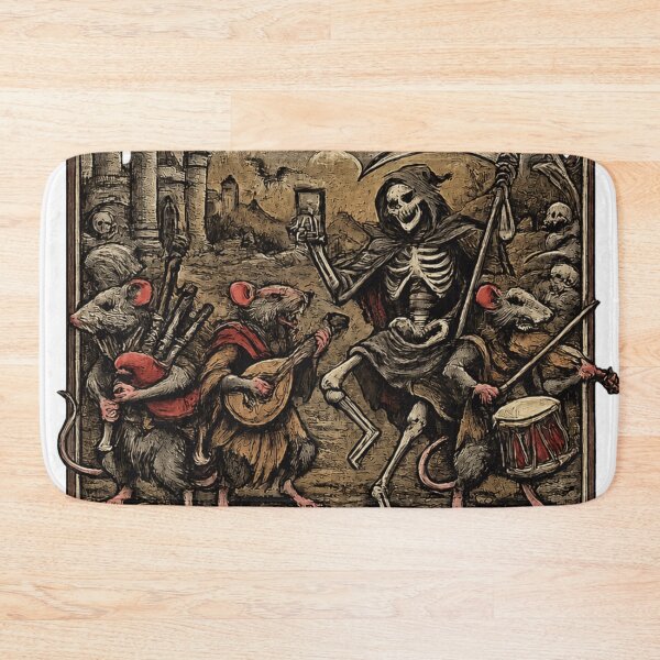 Item preview, Black Death European Tour Medieval Skeleton Graphic designed and sold by ZENVIRART.