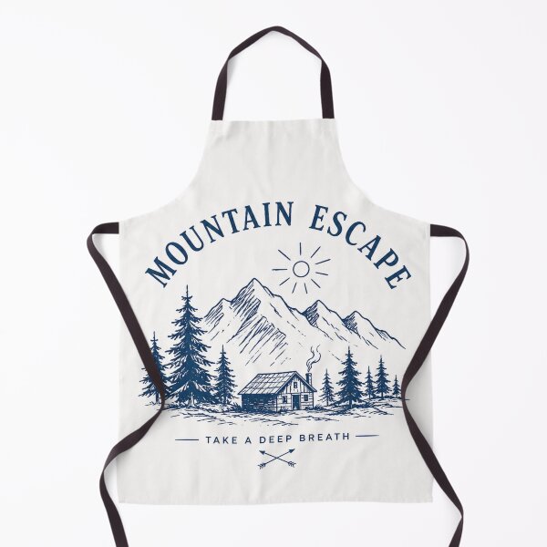 Item preview, Mountain Escape – Vintage Outdoor Badge | Cabin & Alpine Adventure designed and sold by oatsupspace.