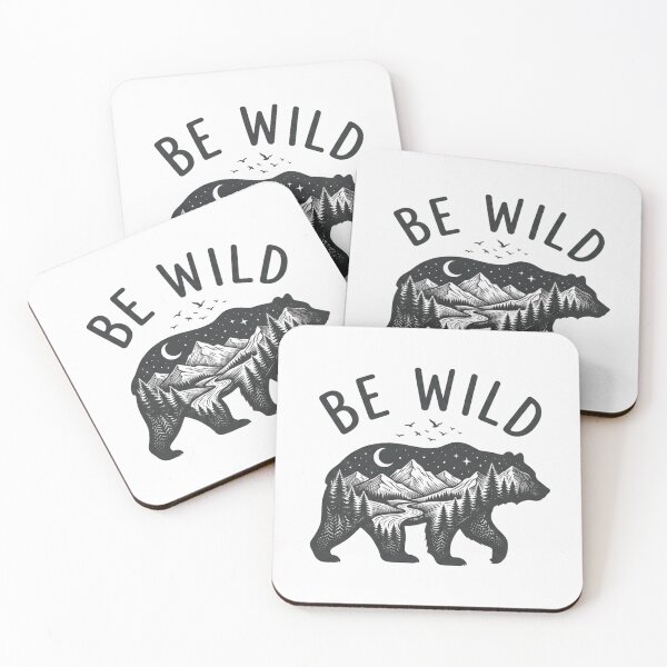 Item preview, Be Wild Mountain Bear Nature Outdoors Graphic designed and sold by ZENVIRART.