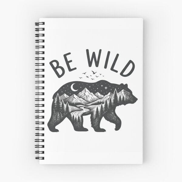 Item preview, Be Wild Mountain Bear Nature Outdoors Graphic designed and sold by ZENVIRART.