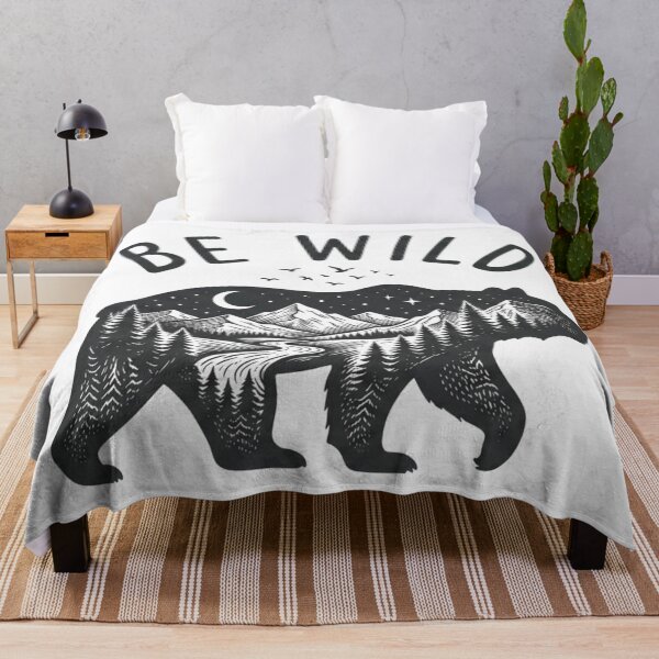 Item preview, Be Wild Mountain Bear Nature Outdoors Graphic designed and sold by ZENVIRART.