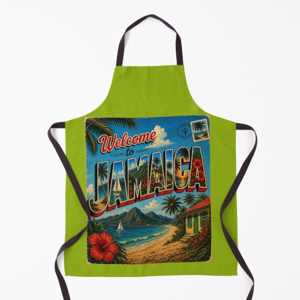 Item preview, Welcome to Jamaica Vintage Travel Poster, Retro Caribbean Beach Paradise designed and sold by Right-UR.