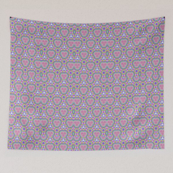 Item preview, LYCHEE BERRY PURPLE! MANDALA NEO DAISY CHAIN Plum Purple Orchid Psychedelic Groovy Party SACRED GEOMETRY MATH Fun Doodles College Dorm Decor designed and sold by Spinning Plates 360.