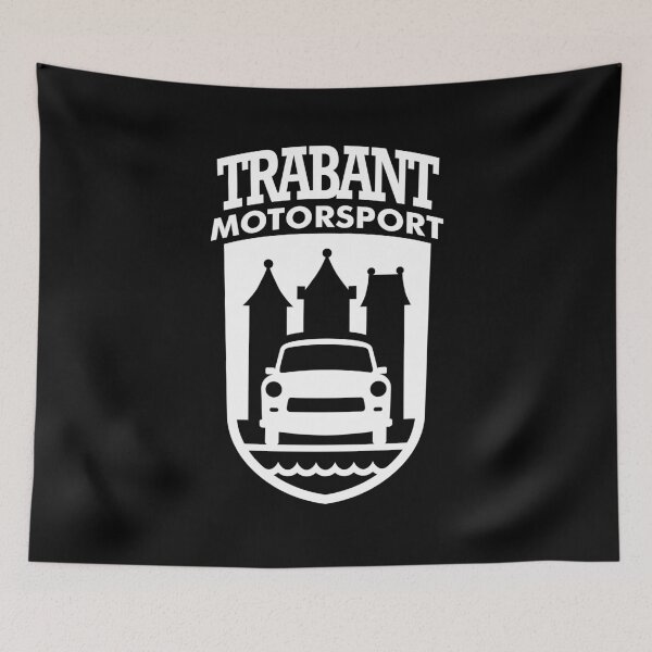 Item preview, Trabant Motorsport crest (white) designed and sold by VEB Ostladen.