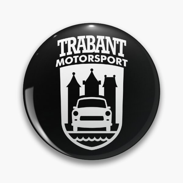 Item preview, Trabant Motorsport crest (white) designed and sold by VEB Ostladen.