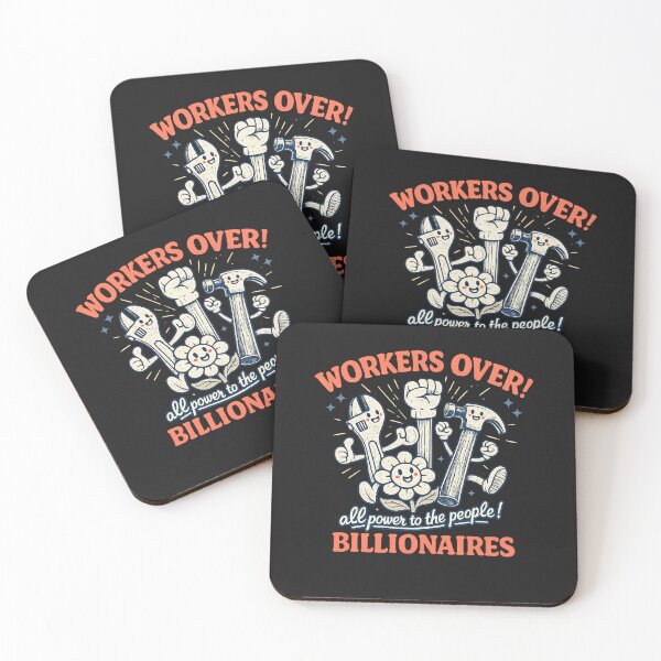 Item preview, Workers Over Billionaires' Shirt : Bold Retro Doodles 'All Power To The People' Tee designed and sold by greatmar1.