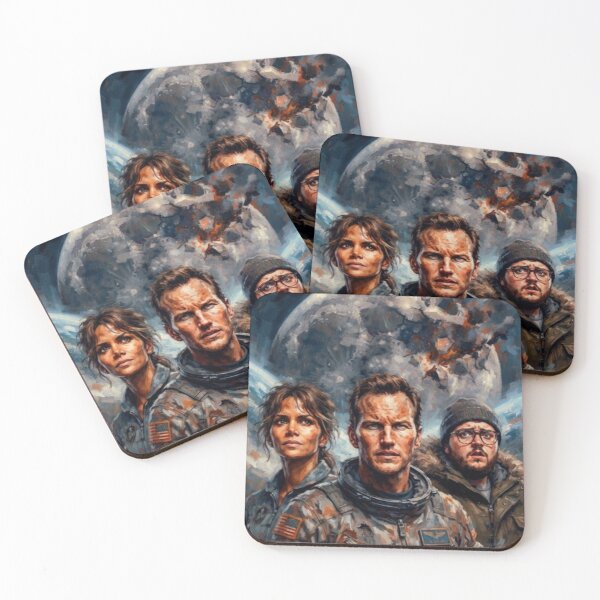 Item preview, Moonfall Cosmic Disaster Fine Art Tribute designed and sold by Art's Diner.