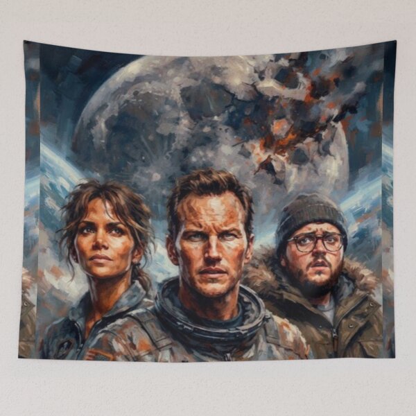Item preview, Moonfall Cosmic Disaster Fine Art Tribute designed and sold by Art's Diner.