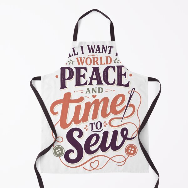 Item preview, Sewing hobby and World Peace poster t-shirt designed and sold by - Designspace -.