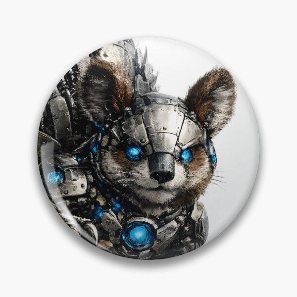 Item preview, Steel Squirrel – Cybernetic Forest Scout | Premium Mech Wildlife Art designed and sold by SteelCoat Studio.