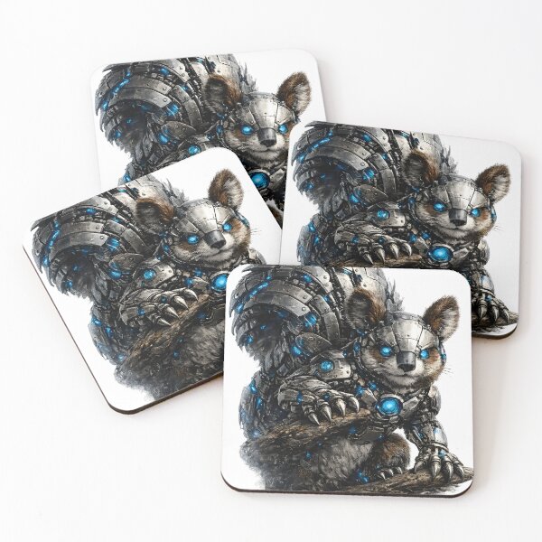 Item preview, Steel Squirrel – Cybernetic Forest Scout | Premium Mech Wildlife Art designed and sold by SteelCoat Studio.
