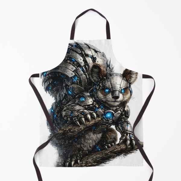 Item preview, Steel Squirrel – Cybernetic Forest Scout | Premium Mech Wildlife Art designed and sold by SteelCoat Studio.