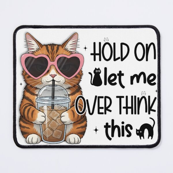 Item preview, Wait. Overthinking kitty here.  designed and sold by TimesTwoAngela.
