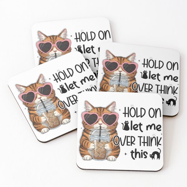 Item preview, Wait. Overthinking kitty here.  designed and sold by TimesTwoAngela.