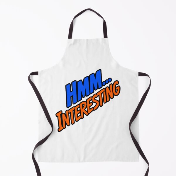 Item preview, HMM INTERESTING Funny Typography Quote Sticker designed and sold by Khokha80.