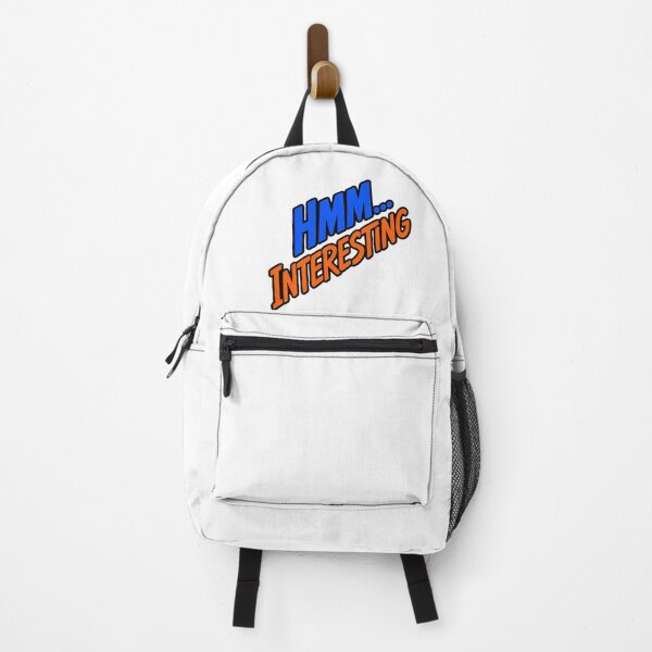 Item preview, HMM INTERESTING Funny Typography Quote Sticker designed and sold by Khokha80.