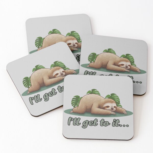 Item preview, Lazy Sloth - I'll Get To It designed and sold by Marlette LLC.