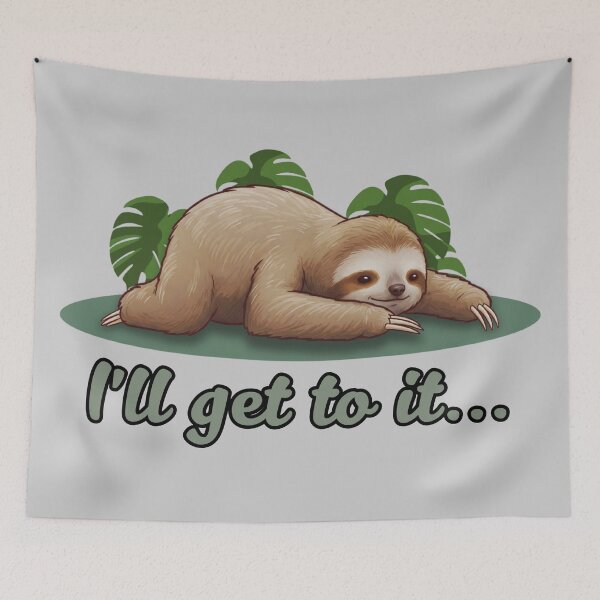 Item preview, Lazy Sloth - I'll Get To It designed and sold by Marlette LLC.