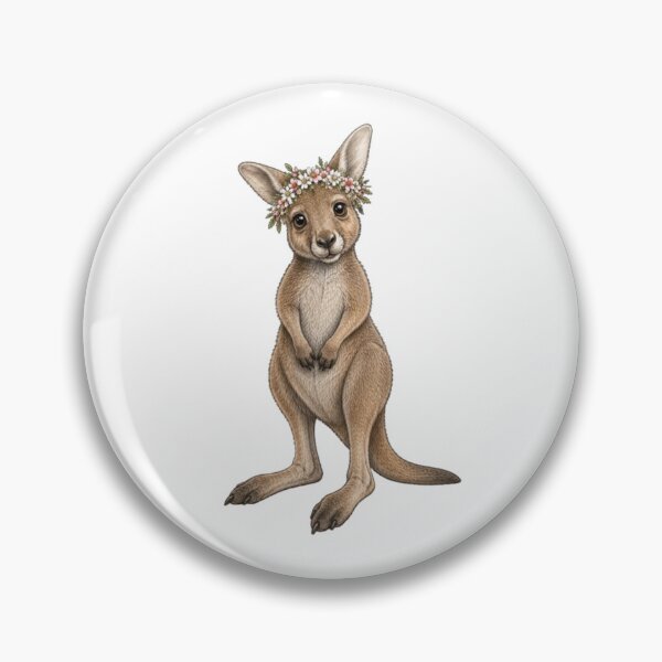 Item preview, Little Fluffball Kangaroo designed and sold by BRETT'S ART STUDIO.