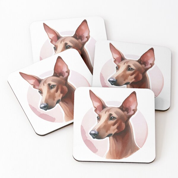 Item preview, Podenco Spanish Dog Watercolor Portrait designed and sold by pixiedustpaint.