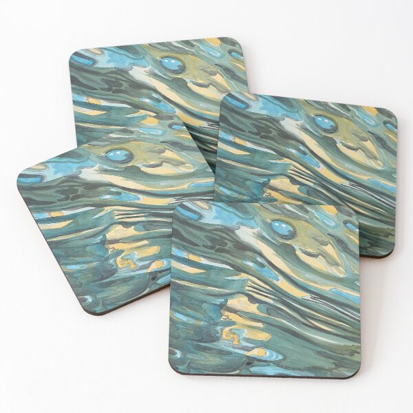 Item preview, Watercolor or River Waves designed and sold by WyoClements.