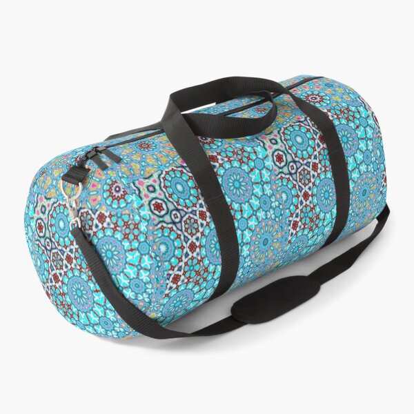 Item preview, RIPTIDE! Surfer Girl Dude MANDALA NEO DAISY CHAIN Aquamarine Psychedelic Groovy Party SACRED GEOMETRY MATH Fun Doodles College Dorm Decor designed and sold by Spinning Plates 360.