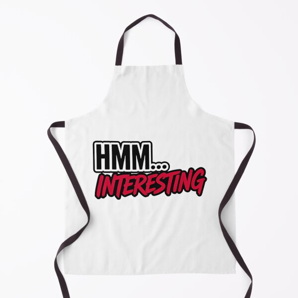 Item preview, HMM INTERESTING Funny Typography Quote Sticker designed and sold by Khokha80.