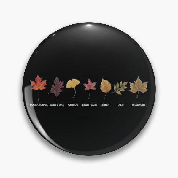 Item preview, Autumn Leaf Identification Chart - 7 Common North American Tree Leaves designed and sold by Evelashop.