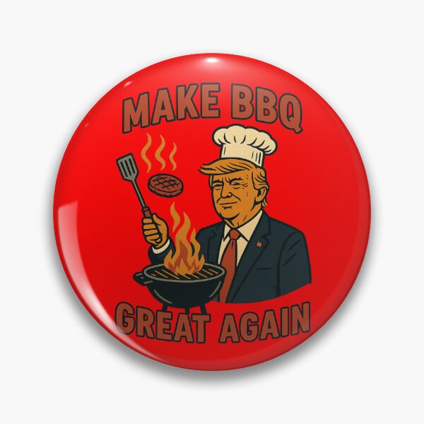 Item preview, Make BBQ Great Again Shirt | Funny Burger Grilling BBQ Parody Tee designed and sold by Smoke & Steel Co..