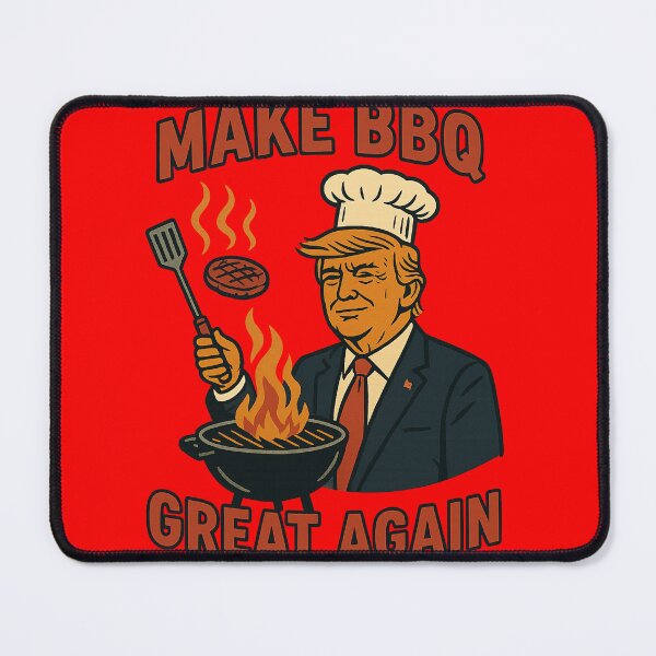 Item preview, Make BBQ Great Again Shirt | Funny Burger Grilling BBQ Parody Tee designed and sold by Smoke & Steel Co..