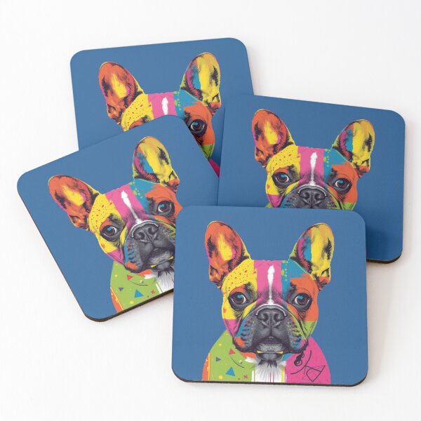 Item preview, Colorful French Bulldog Pop Art Portrait – Vibrant Rainbow Frenchie Dog Art designed and sold by WillCraftx.