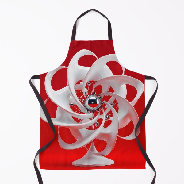 Item preview, Futuristic Abstract Sculpture in Red and White designed and sold by Vicky Brago-Mitchell®.
