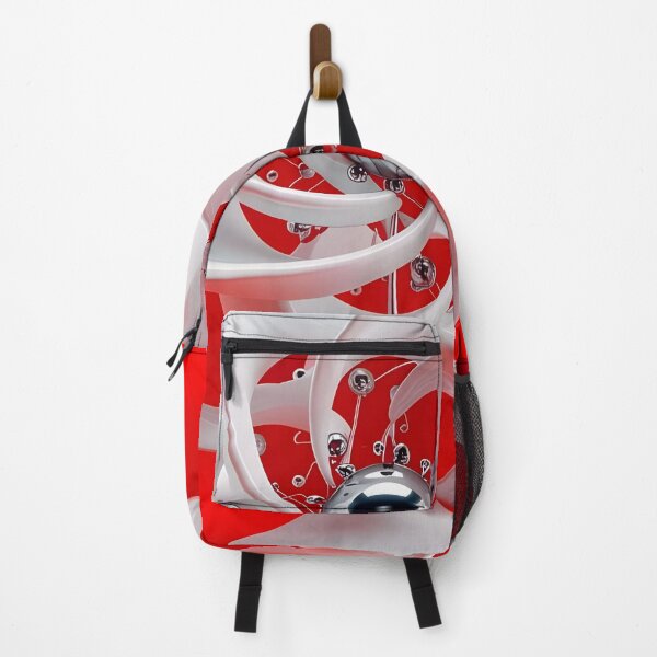 Item preview, Futuristic Abstract Sculpture in Red and White designed and sold by Vicky Brago-Mitchell®.