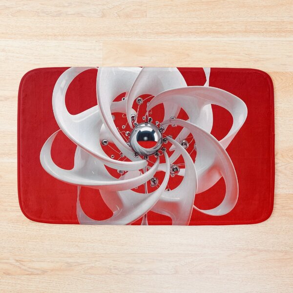 Item preview, Futuristic Abstract Sculpture in Red and White designed and sold by Vicky Brago-Mitchell®.