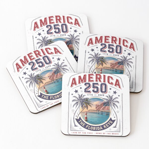 Item preview, America 250 Florida Keys T-Shirt | Palm Trees Bridge Patriotic 1776-2026 Tee v3 designed and sold by DarylWelsh2024.